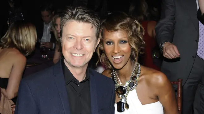 David and Iman pictured in 2008