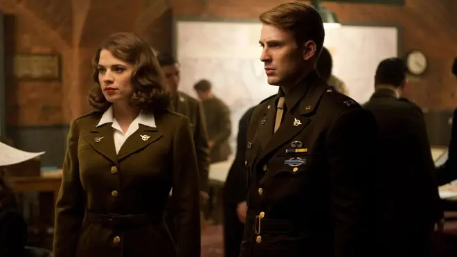 Steve and Peggy in Captain America