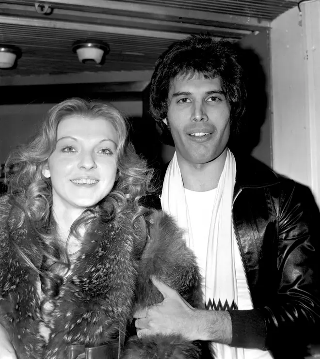 Freddie Mercury photographed in September 1977 with his girlfriend Mary Austin
