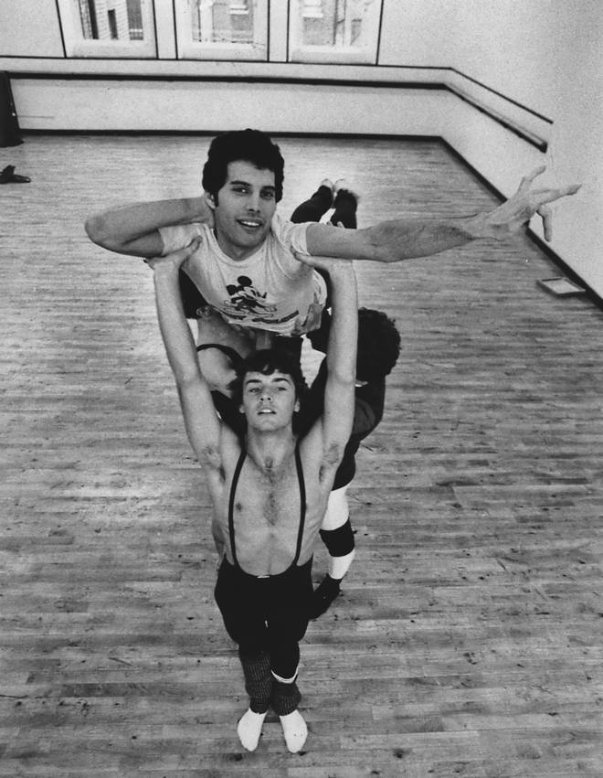 Freddie Mercury attends a ballet class in Covent Garden, London, 3rd October 1979