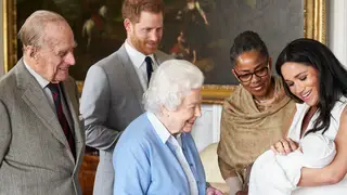 The Queen and Prince Philip meet Archie Harrison