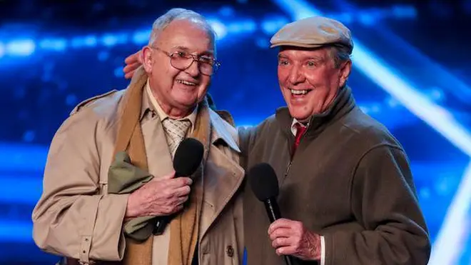 The Pensionalities on BGT - Henry (left) and Malcolm (right)