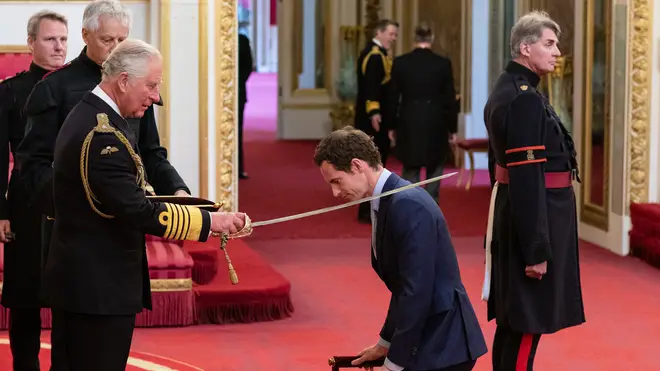 Andy Murray is knighted by Prince Charles