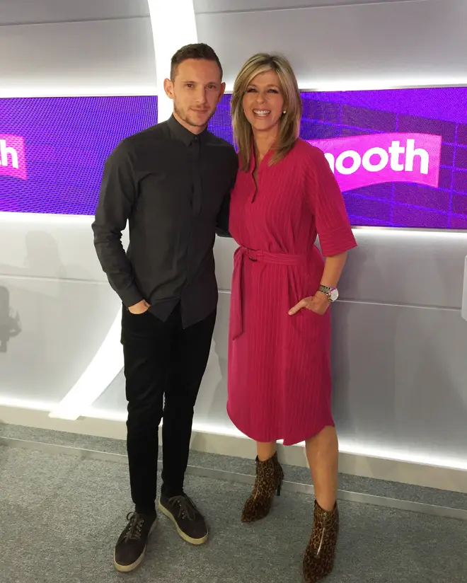 Jamie Bell and Kate Garraway