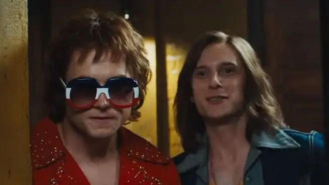 Jamie Bell and Taron Egerton in Rocketman