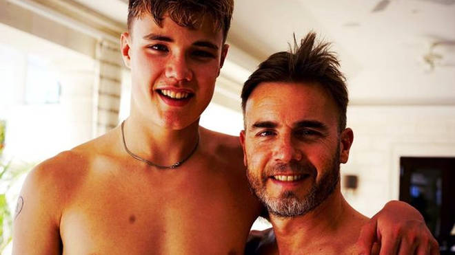 Gary Barlow with son Daniel