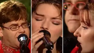 Elton John and Shania Twain duetted on each other's songs, in a very special one-off performance.