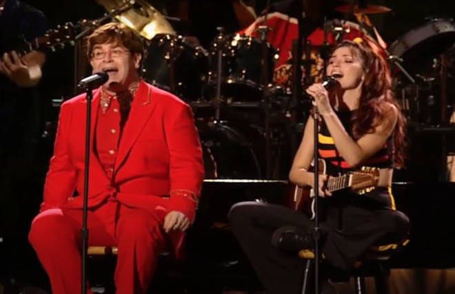 The voices of Elton and Shania complement each other perfectly.