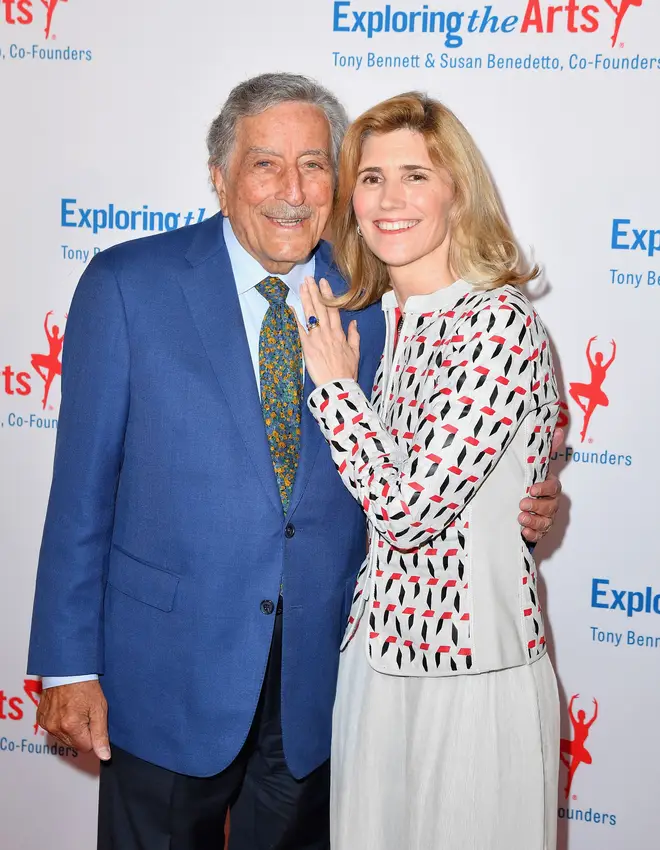 Tony Bennett pictured with his wife Susan in 2019.