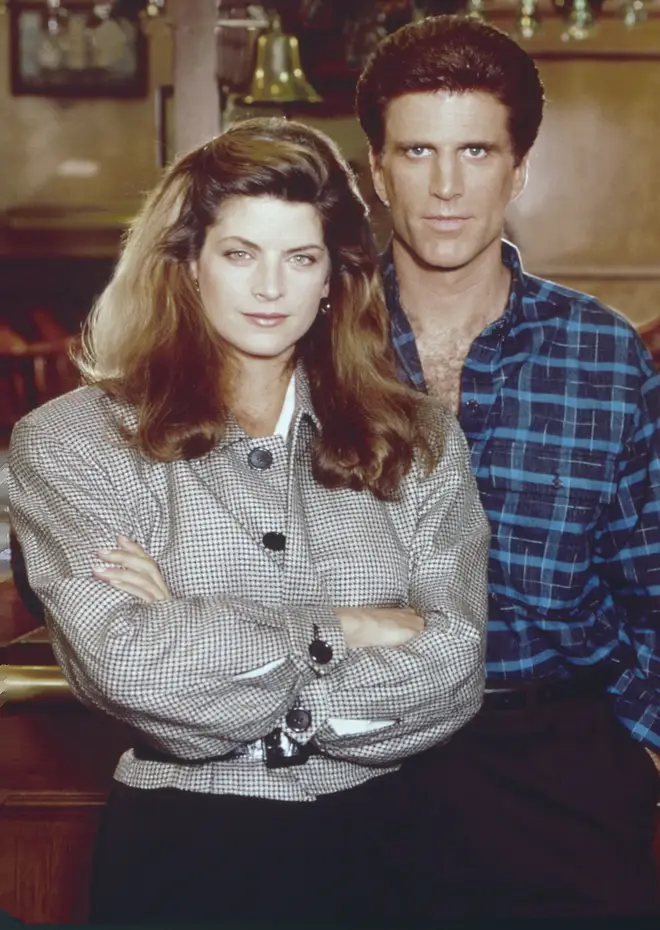 Kirstie Alley and Ted Danson in Cheers