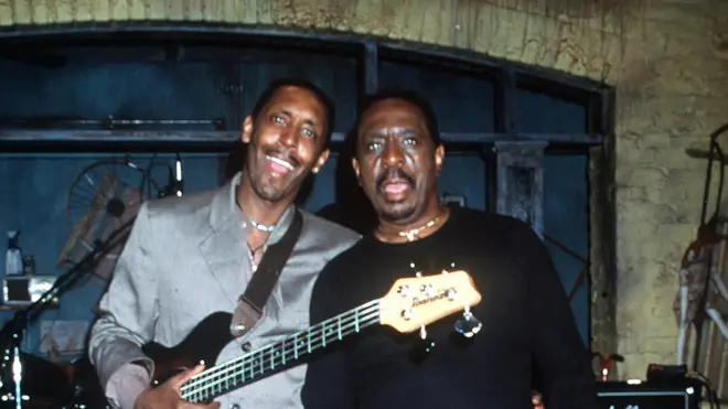 Ronnie Turner with his father Ike in 1999