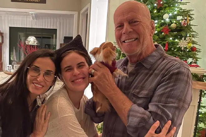 Bruce Willis looks in good spirits in the first photos of the star since his diagnosis.