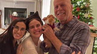 Bruce Willis looks in good spirits in the first photos of the star since his diagnosis.