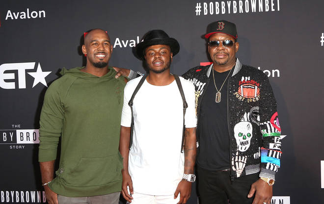 (L-R) Landon Brown, Bobby Brown Jr., and Bobby Brown in 2018
