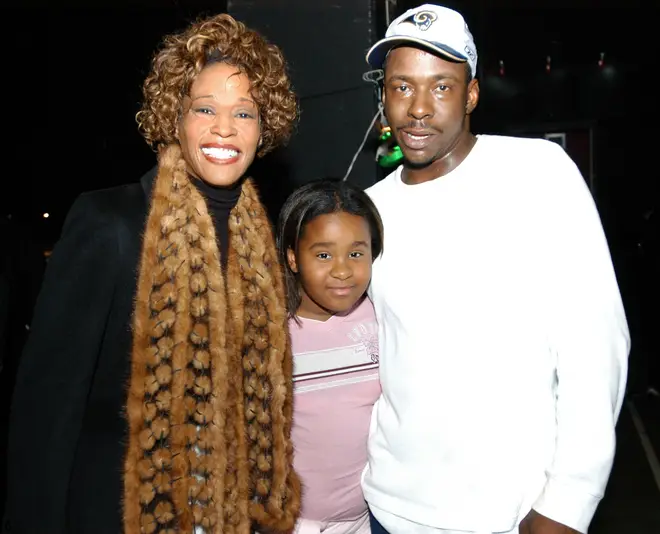 Whitney Houston and Bobby Brown Attend "Praise Power" Concert