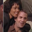 Rare footage behind-the-scenes of The Bodyguard set shows Whitney Houston and Kevin Costner as they lark around and gently mock each other, much to the delight of the surrounding crew.