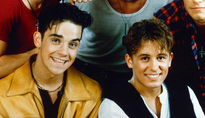 Mark Owen and Robbie Williams are good friend after their many years as bandmates in Take That (pictured in the early 1990s)
