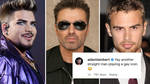 Adam Lambert, George Michael and Theo James