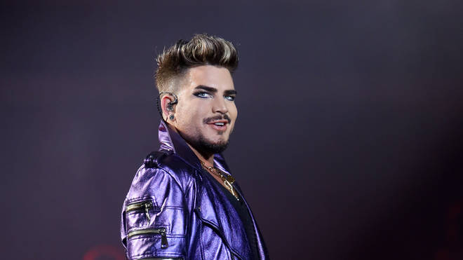 Adam Lambert performing with Queen in 2020