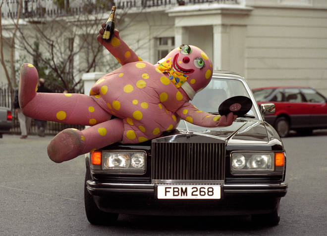 It was show producer Michael Leggo, who reportedly came up with Mr Blobby for the 'Gotcha' section of the show, but the bizarre character soon took on a life of its own.