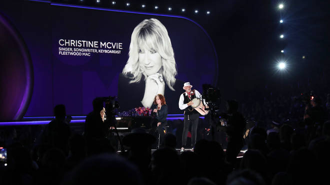 Sheryl Crow, Bonnie Raitt, and Mick Fleetwood at the Grammys