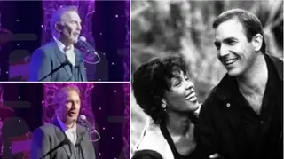 Among the star-studded onlookers was Kevin Costner, Whitney Houston's co-star in The Bodyguard, who later paid tribute to the star in his own words.