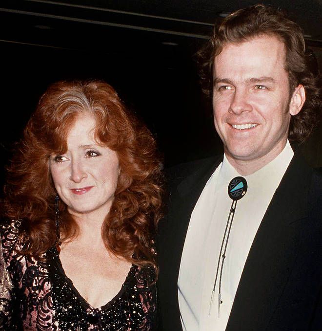 Bonnie Raitt and her ex-husband Michael O'Keefe in 1993