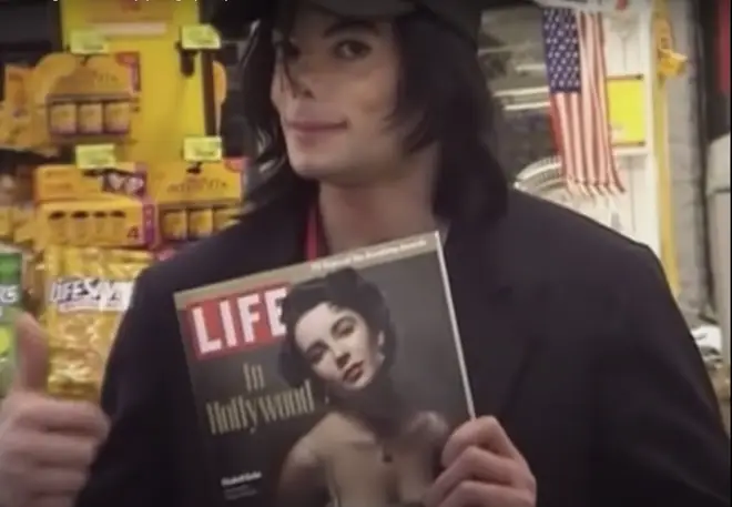 "Even Elizabeth Taylor was he there,” he jokes. “She was on the cover of this magazine,” he says as footage shows MJ holding up a copy of Life featuring Ms Taylor.