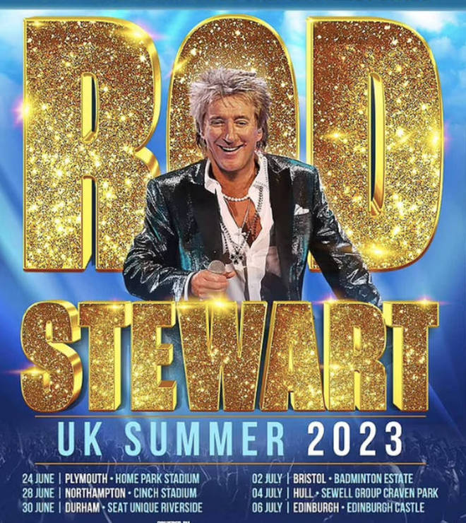 Rod Stewart's six  summer tour dates have been announced