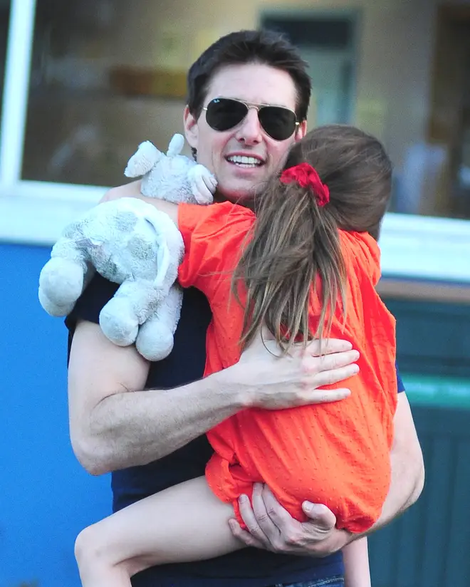 Tom and his daughter Suri in 2012. (Photo by Alo Ceballos/FilmMagic)