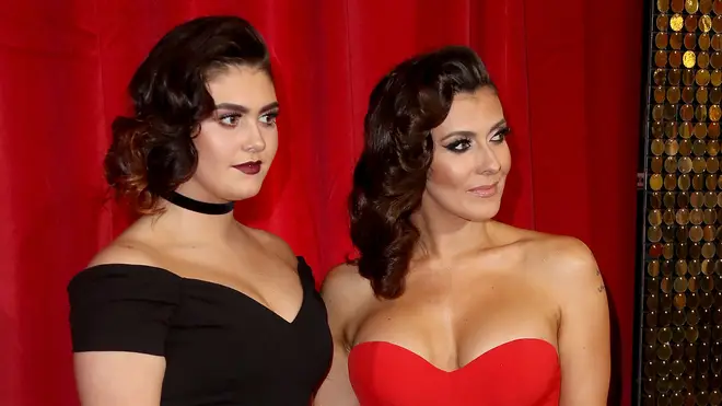 Kym Marsh and daughter Emily Cunliffe at the British Soap Awards in 2016
