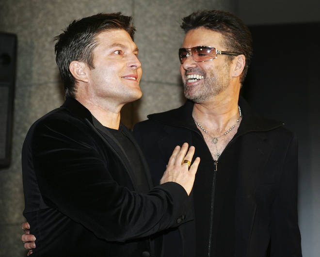 George Michael with Kenny Goss in 2005