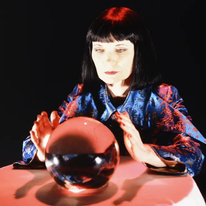 Mystic Meg with her Crystal Ball