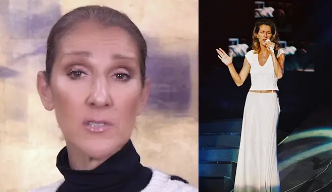 Celine Dion returned to social media in a new video for International Women's Day (pictured left)