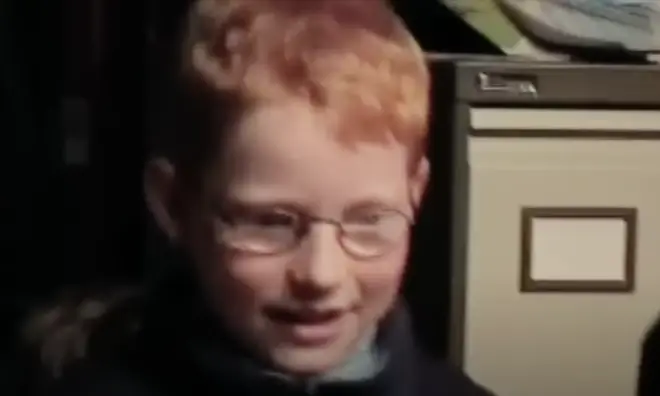 Viewers are treated to footage of Ed Sheeran as a child, with a voice over from the star explaining he had a stutter and saying: "That guy doesn&squot;t grow up to be a pop star. It&squot;s so unlikely."