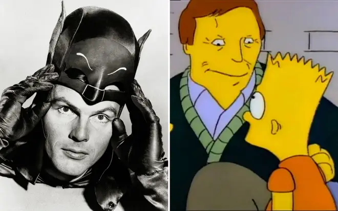 Adam West's cameo in The Simpsons is iconic.