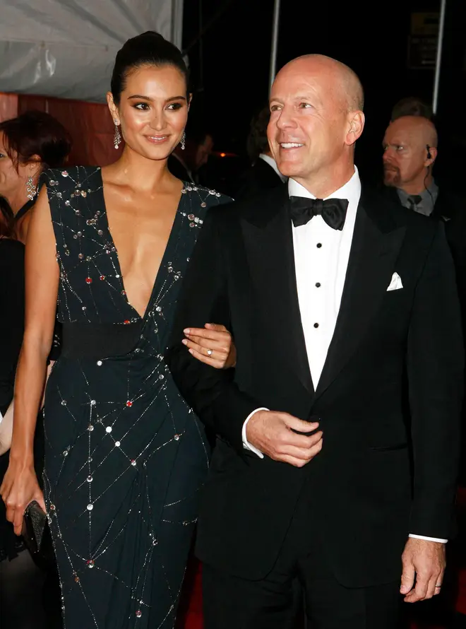 Bruce Willis and his wife renewed their vows on their 10-year wedding anniversary, it has been confirmed by bride Emma Hemming (pictured with Bruce in 2009)