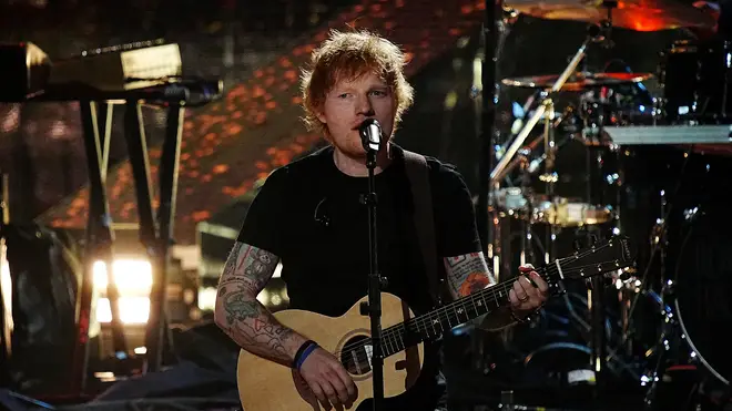 Ed Sheeran at the Rock and Roll Hall of Fame in 2022