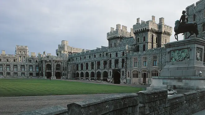 The inner courtyard of Windsor Castle