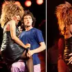 Tina Turner and Mick Jagger at Live Aid