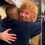 Busker Mike Yung was shooting a video of him singing Ed Sheeran's new song 'Eyes Closed' in Brooklyn on Monday (April 11) when he was surprised by the superstar himself.