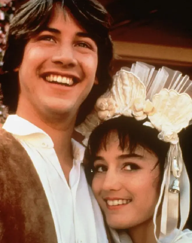 Keanu Reeves met Jill Schoelen on one of his early films.