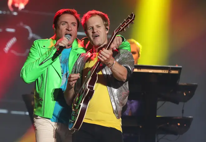 Andy (right), who left the band in 2006, has been visited by Simon Le Bon (left) and the pair are working on songs together for a new album.