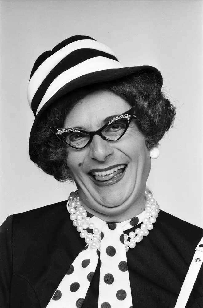 Barry Humphries as Dame Edna Everage in 1973. (Photo by Harry Fox/Mirrorpix/Getty Images)