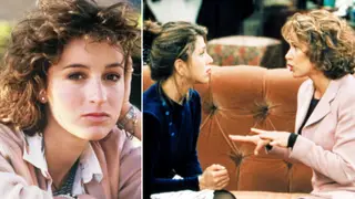 Jennifer Grey (left) guest-starred on an episode of 'Friends' in 1995 (right)