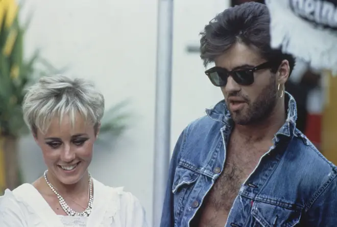 George Michael pictured with 'best friend' Shirlie Holliman in 1986