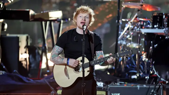 Ed Sheeran performing at the Rock & Roll Hall of Fame in 2022. (Photo by Amy Sussman/WireImage)