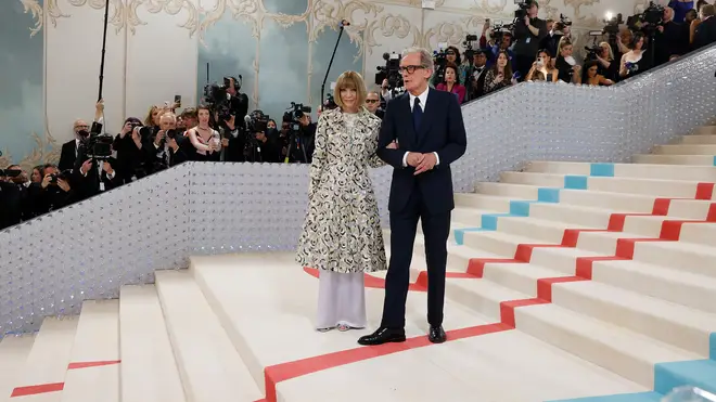 Bill Nighy and Anna Wintour have seemingly made their relationship official. (Photo by Taylor Hill/Getty Images)