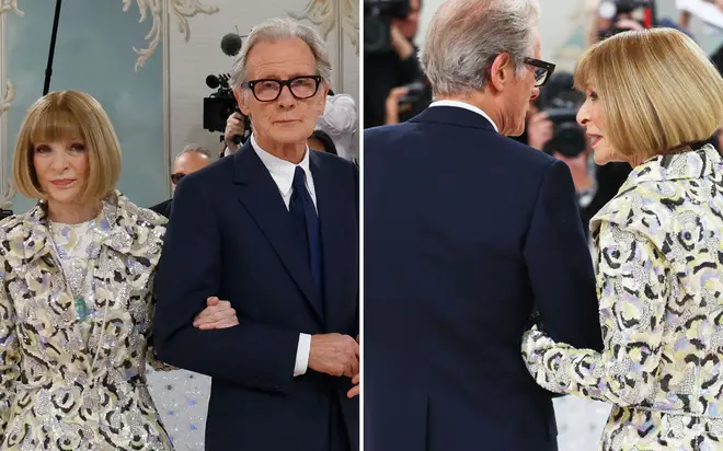 Bill Nighy and Anna Wintour arrived together at the Met Gala.