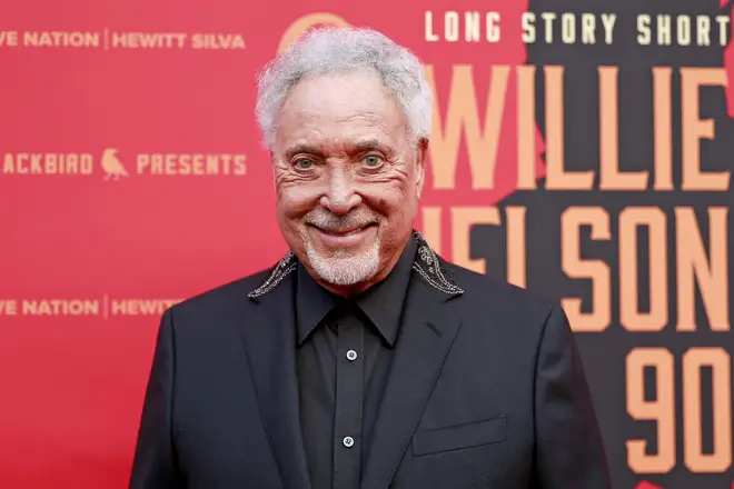 Tom Jones was all smiles at Willie Nelson's birthday. (Photo by Emma McIntyre/Getty Images)